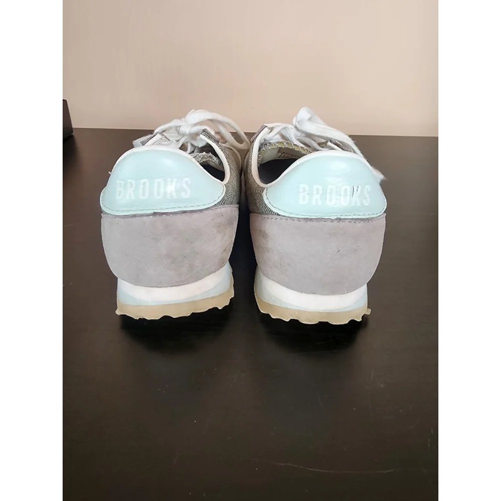 Women's Brooks Running Shoes Gray/Blue Size 8.5 - Picture 7 of 9